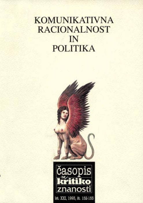 Andrej Lukšič,Darij Zadnikar,et al.: Komunikativna racionalnost in politika