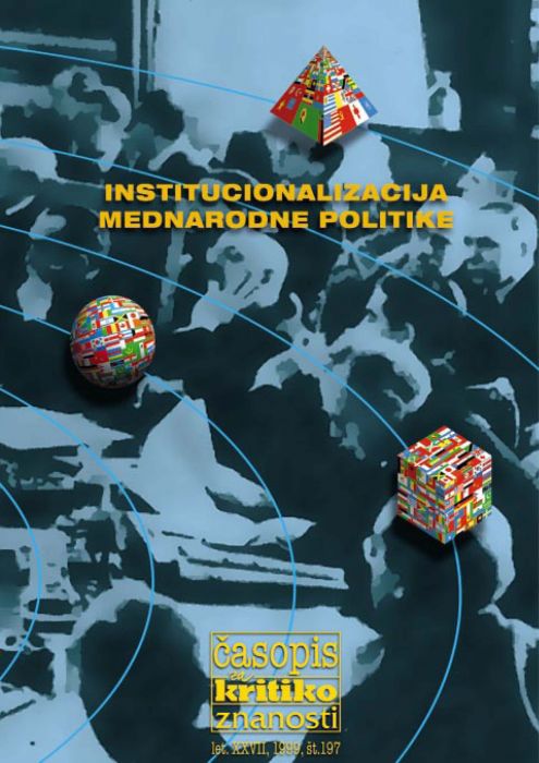 Darij Zadnikar,et al.: Institucionalizacija mednarodne politike