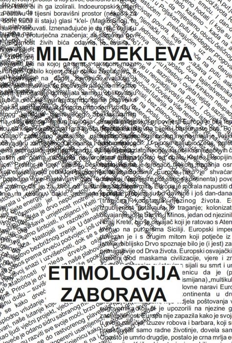 Milan Dekleva: Etimologija zaborava